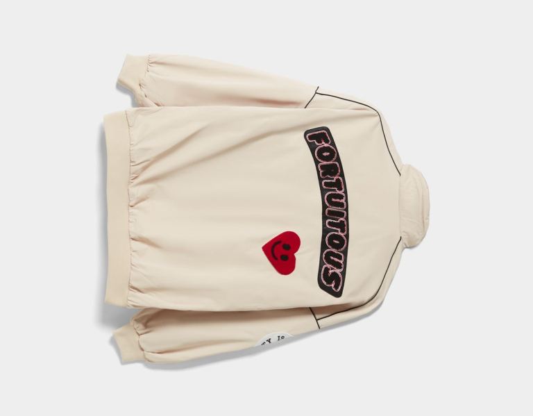 White Women's Bershka Oversize Printed Bomber Jackets | w3qLzvZDAaV