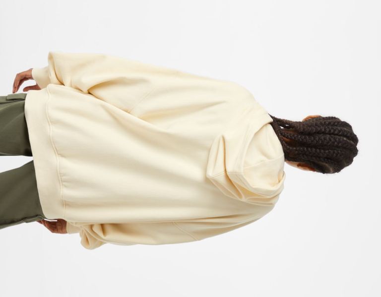 White Women's Bershka Oversize Zippered Hoodie | ZvhLiNYEqIQ