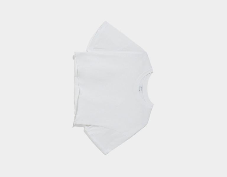 White Women's Bershka Short Sleeve Cropped T Shirts | xnGIpk7IfoK