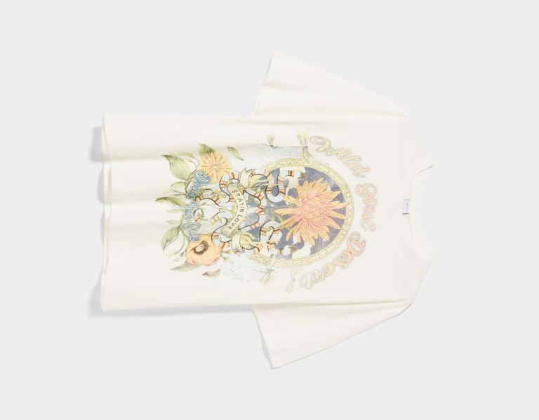 White Women's Bershka Short Sleeve With Print T Shirts | 5ejewAcBgVX