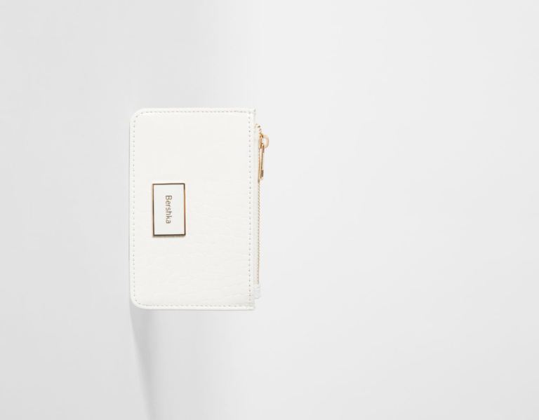 White Women's Bershka Textured Card Holder Bags | sGq5hpV3qHk