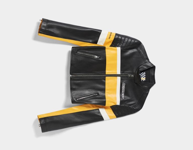 Yellow Women's Bershka Faux Leather Racing Biker Jackets | eMtXOgXkhlg